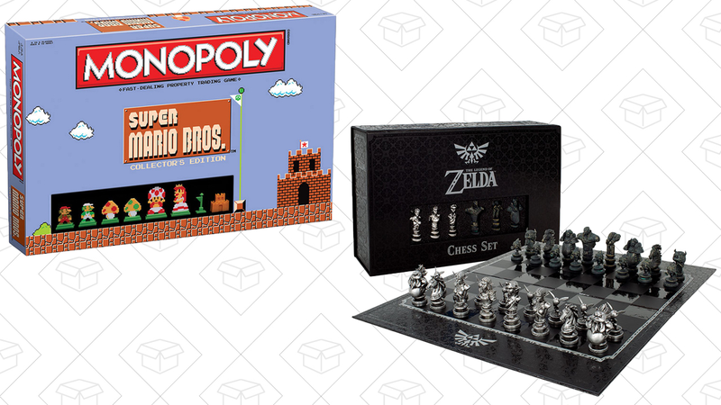 Super Mario Bros. Monopoly, $32 | Legend of Zelda Chess, $64